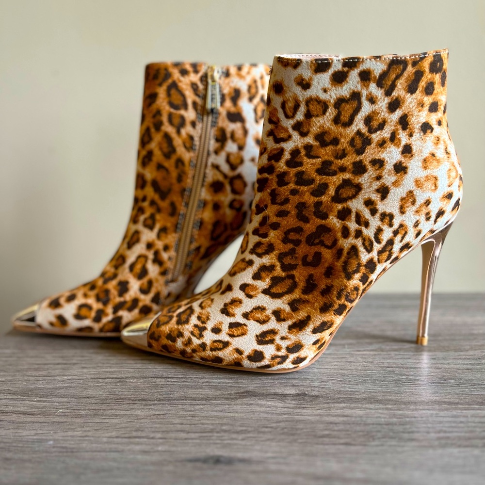 Leopard Print Booties